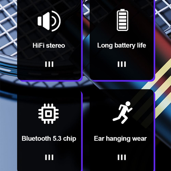 ORIGINAL LENOVO Lp75 Wireless Headphones Bluetooth 5.3 Led Battery Display Earhook Earphones for Sp K484-PEL_0PJF5VU7
