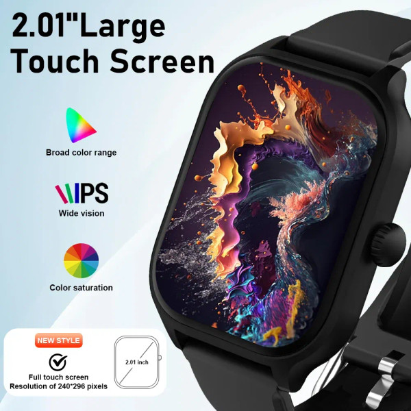 Color: black - LAXASFIT H9 Smartwatch Dial to Answer Calls Calorie Tracking Heart Rate Blood Oxygen F640-12000037991601723