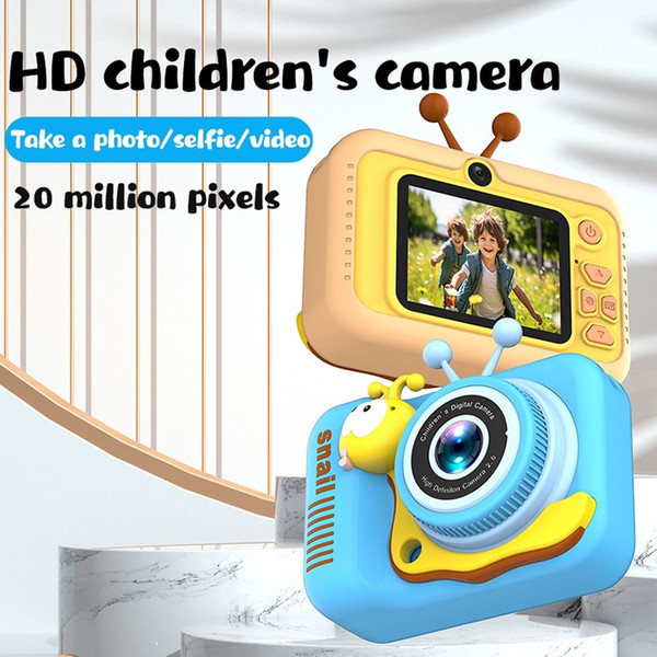 Kids Camera HD 1080P Children Sports Camera 2.0 Inch Ips Screen Mini Camera Blue K484-PEL_0R9OAYY0