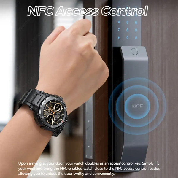 Color: WHITE - 2024 New 3 in 1 Smart Watch for Men With TWS Headset Rugged Bluetooth Call IP67 Wate F640-12000038915894461