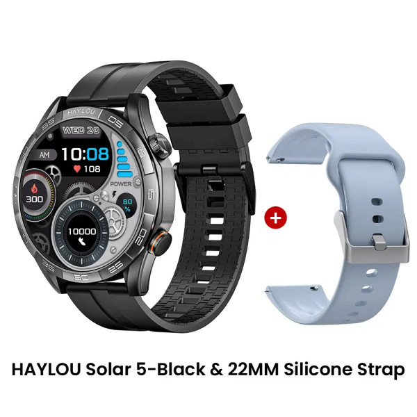 Color: Gold, Ships From: CHINA - New! HAYLOU Solar 5 Voice Calling Smartwatch 1.58'' AMOLED Display F640-12000044615783311