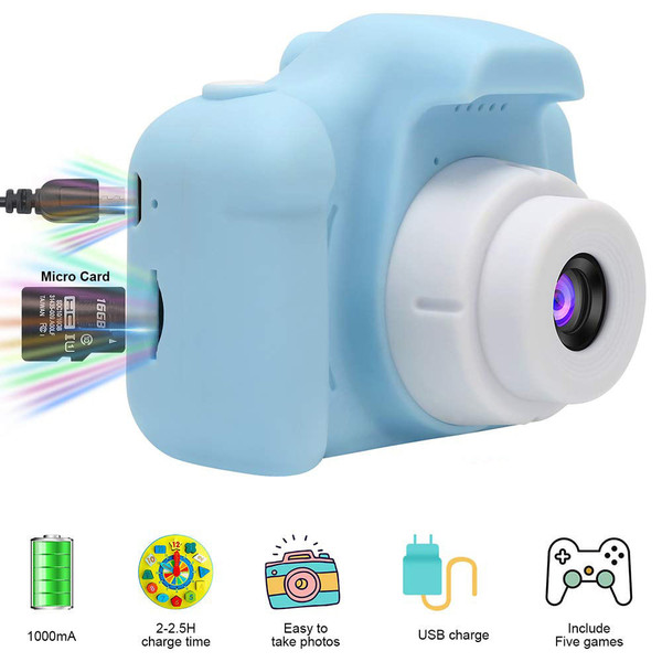US Kids Digital Video Camera Mini Rechargeable Children Camera Shockproof 8mp Hd Toddler Cameras Ch K484-PEL_08WCIOJV_US