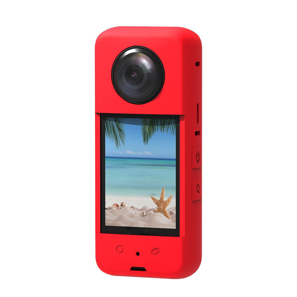 Silicone Case Anti-drop Sleeve Dustproof Protective Cover Compatible For Insta360 X3 Camera Accesso K484-PEL_0NWTH5A3