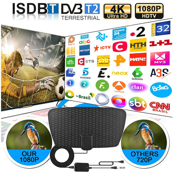 3600 Miles Range 4k Tv Digital Antenna Signal Receiver Indoor Hdtv Antenna with Amplifier Signal Bo K484-PEL_0OQEUDAR