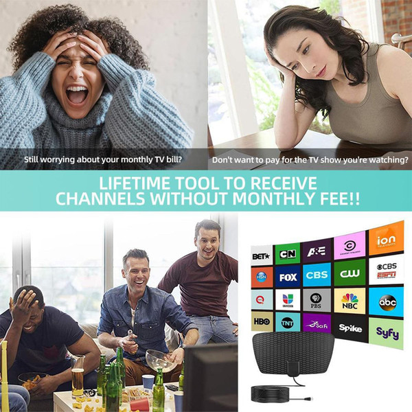 3600 Miles Range 4k Tv Digital Antenna Signal Receiver Indoor Hdtv Antenna with Amplifier Signal Bo K484-PEL_0OQEUDAR
