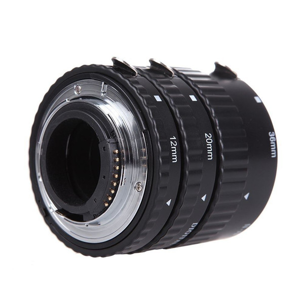 Auto Focus Macro Extension Tube Set Metal Mount for Nikon AF AF-S DX FX SLR Cameras  black K484-PEL_0GCS9VJ2