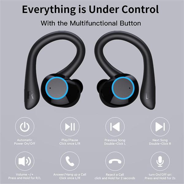 Q23 Pro Wireless Bluetooth Headphones Noise Cancelling Stereo Bass Earphone Waterproof Black K484-PEL_0O5JG7ZV