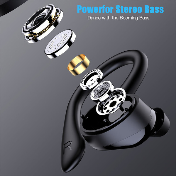 Q23 Pro Wireless Bluetooth Headphones Noise Cancelling Stereo Bass Earphone Waterproof Black K484-PEL_0O5JG7ZV