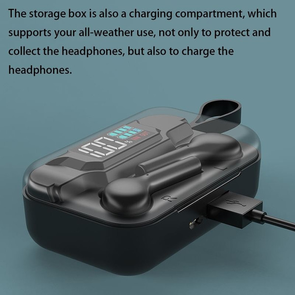 K18 Wireless Bluetooth  5.0  Earphones Portable Sports Earphones With Led Digital Display Charging  K484-PEL_0IN4FJD4