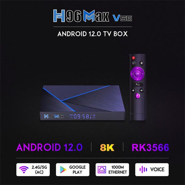 H96max V56 Smart Set-top Box Gigabit android Quad Core 12 8k Bluetooth Media Player H96 V58 Tv Box  K484-PEL_0OUWQH4D