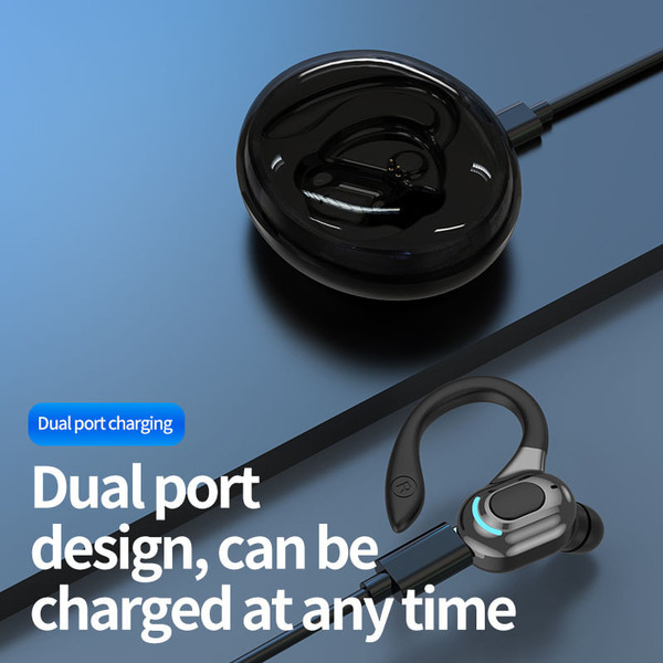 M-l8 Bluetooth Earphone with Charging Cabin Mini In-ear Business Sports Hanging Ear Headsets Red K484-PEL_0NEP9YGU