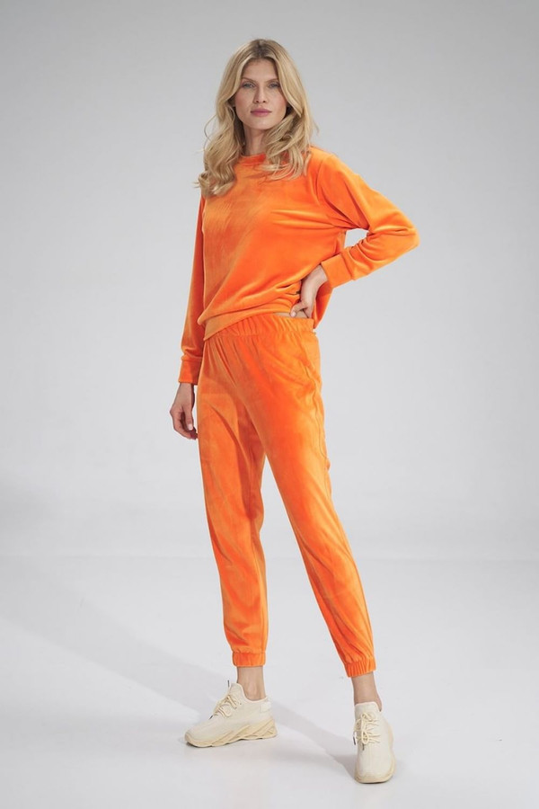 orange - Tracksuit trousers model 154664 Figl U704-154664