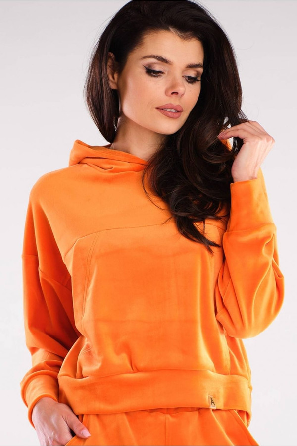 orange - Sweatshirt model 155468 awama U704-155468