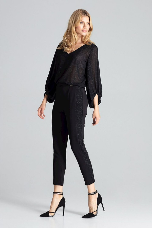 black - Women trousers model 138283 Figl U704-138283