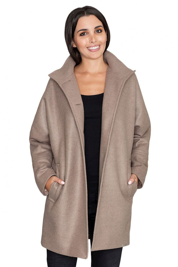 brown - Coat model 111018 Figl U704-111018