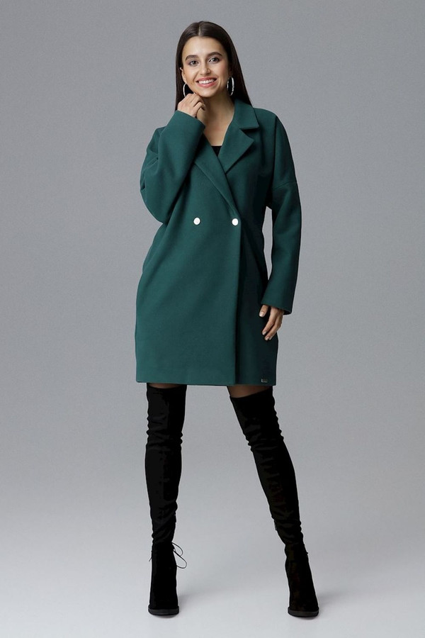 green - Coat model 124229 Figl U704-124229