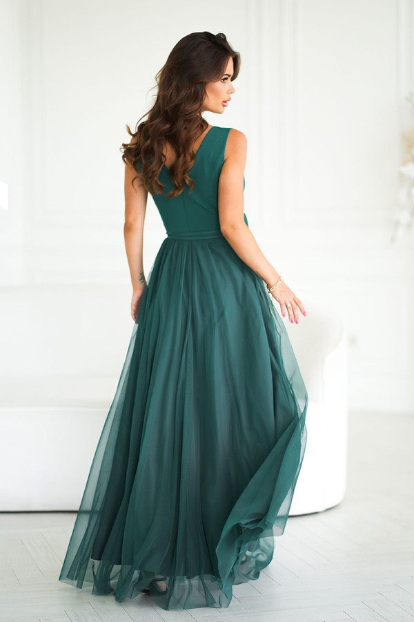 green - Long dress model 199326 Bicotone U704-199326