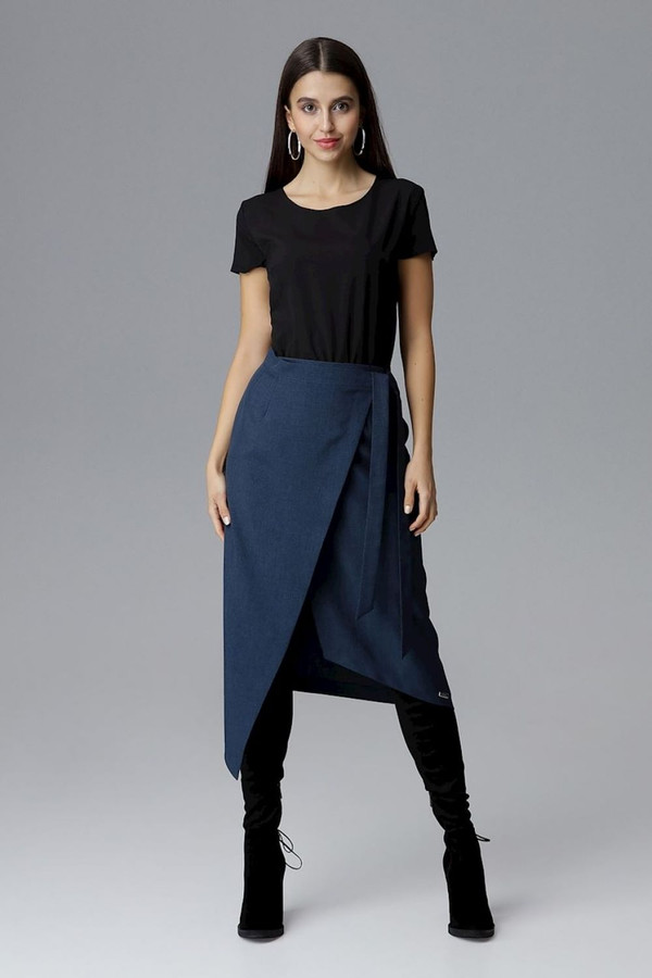 navy blue - Skirt model 126032 Figl U704-126032