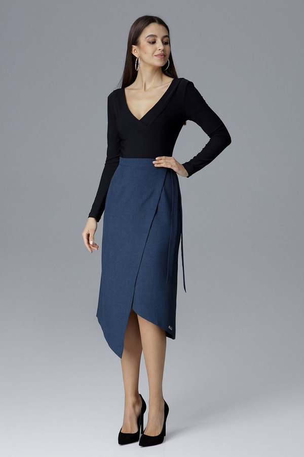 navy blue - Skirt model 126032 Figl U704-126032