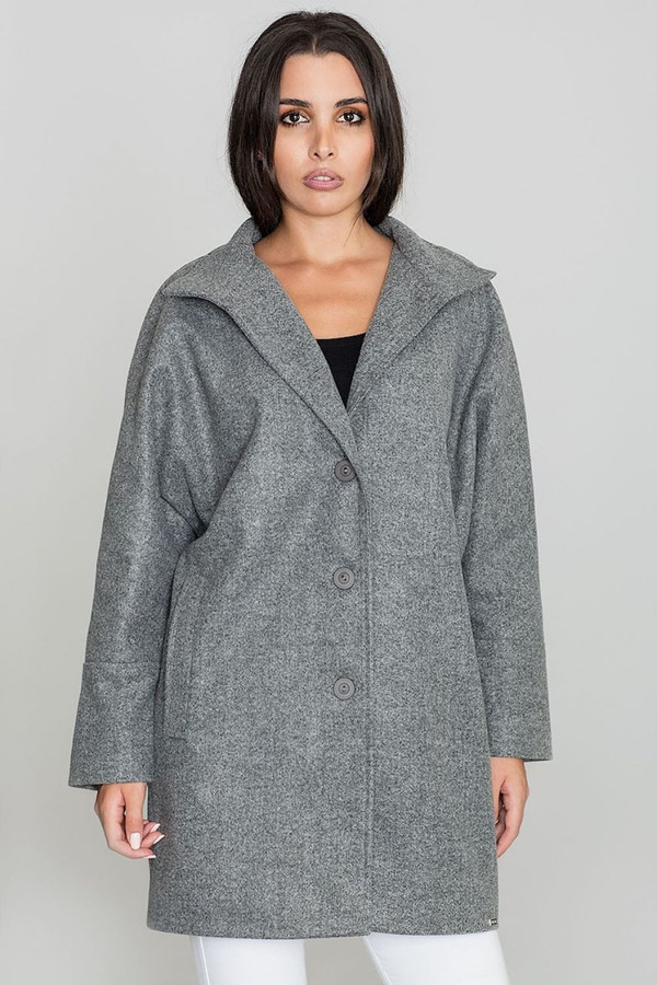 grey - Coat model 111016 Figl U704-111016