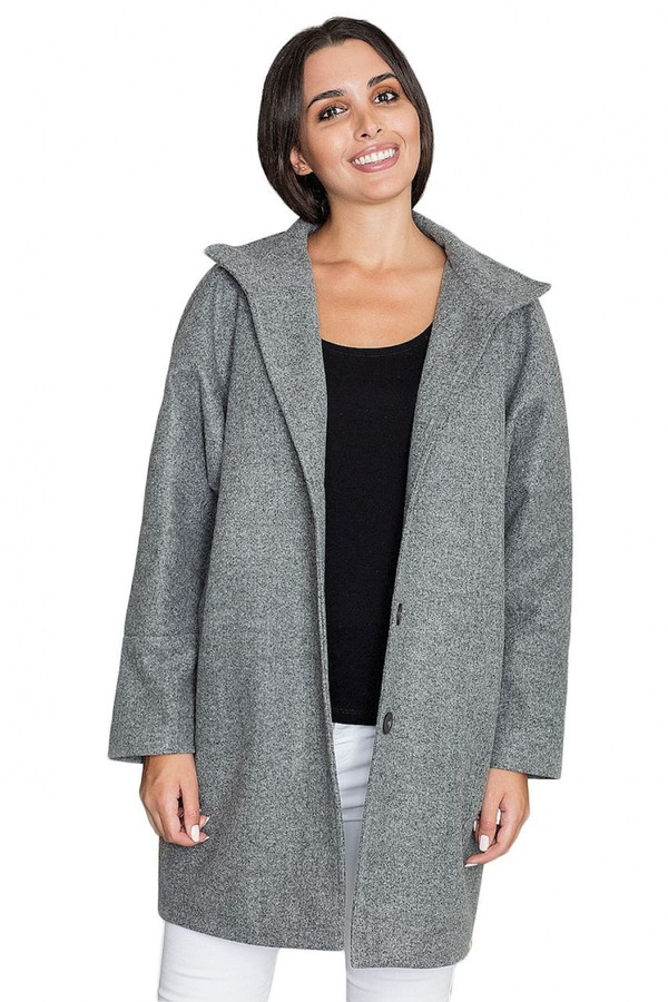grey - Coat model 111016 Figl U704-111016