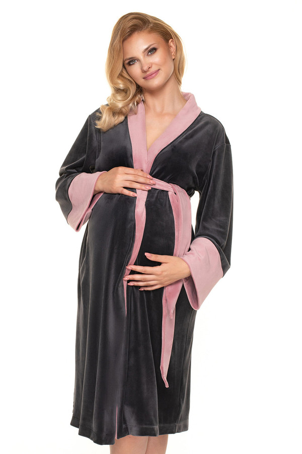grey - Bathrobe model 157710 PeeKaBoo U704-157710