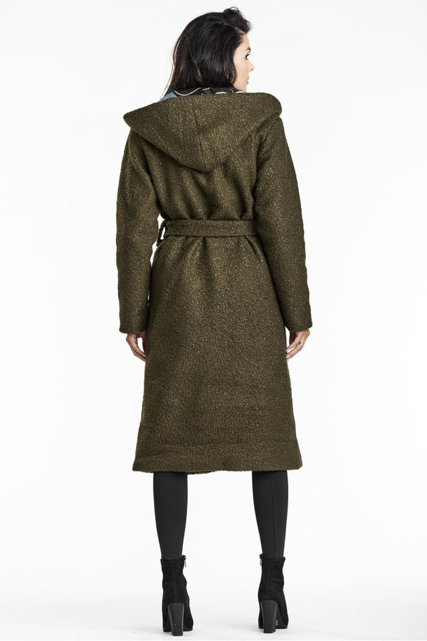 green - Coat model 200558 awama U704-200558