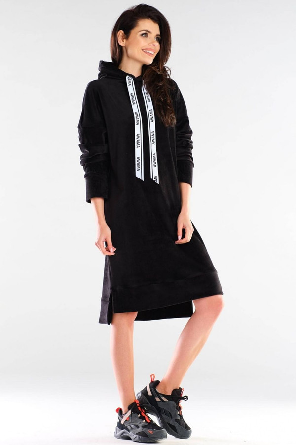 black - Daydress model 154803 awama U704-154803