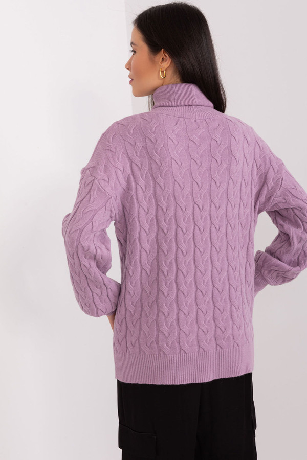 violet - Turtleneck model 188305 AT U704-188305
