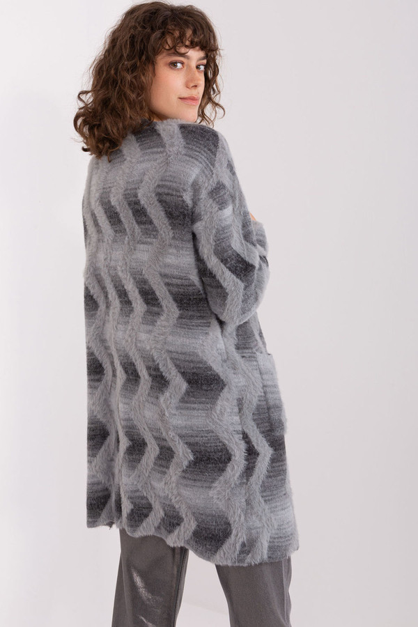 grey - Cardigan model 188854 AT U704-188854