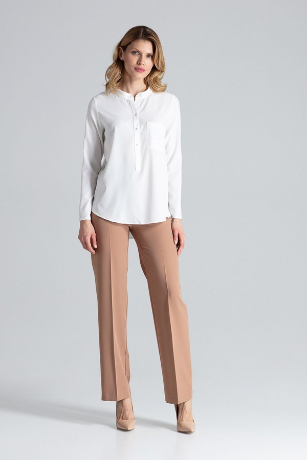beige - Blouse model 132486 Figl U704-132486