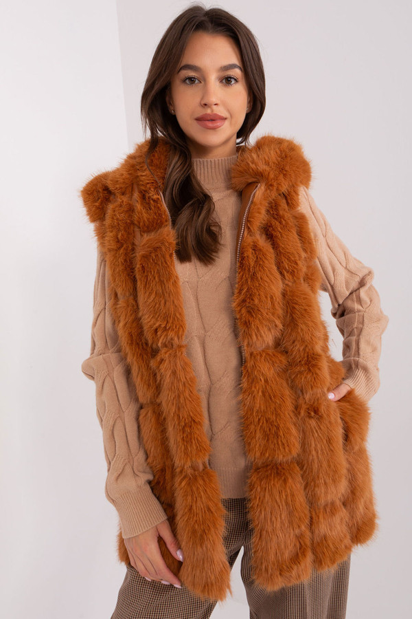 brown - Gilet model 186718 AT U704-186718