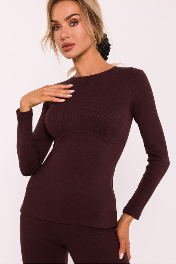 brown - Blouse model 200924 Moe U704-200924