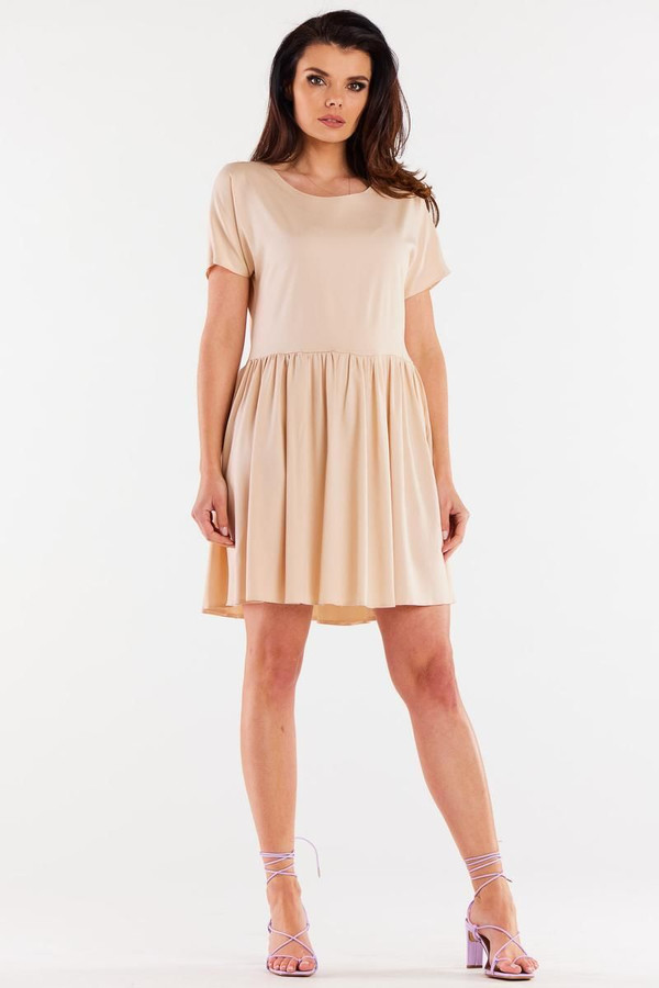 beige - Daydress model 196610 awama U704-196610
