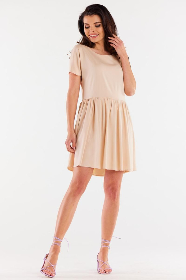 beige - Daydress model 196610 awama U704-196610