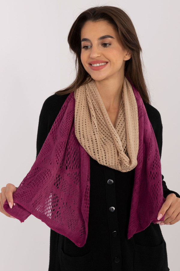 beige - Shawl model 200857 AT U704-200857