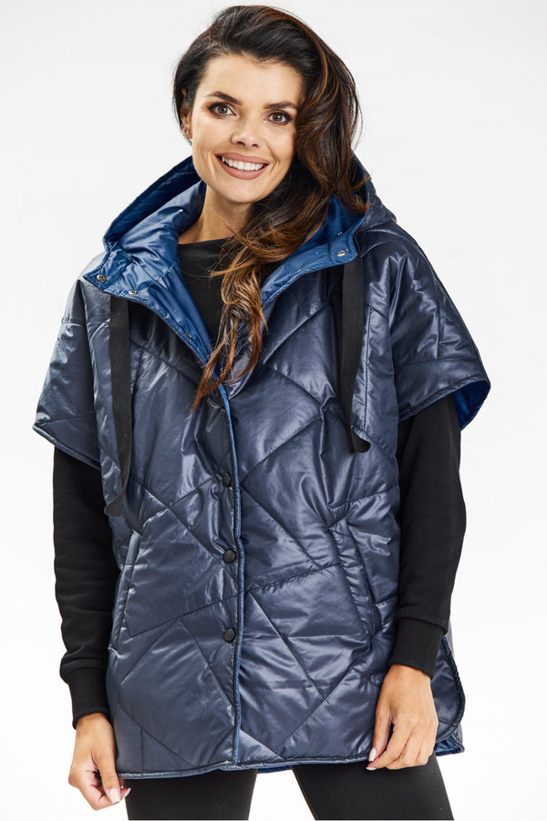 navy blue - Gilet model 200550 awama U704-200550