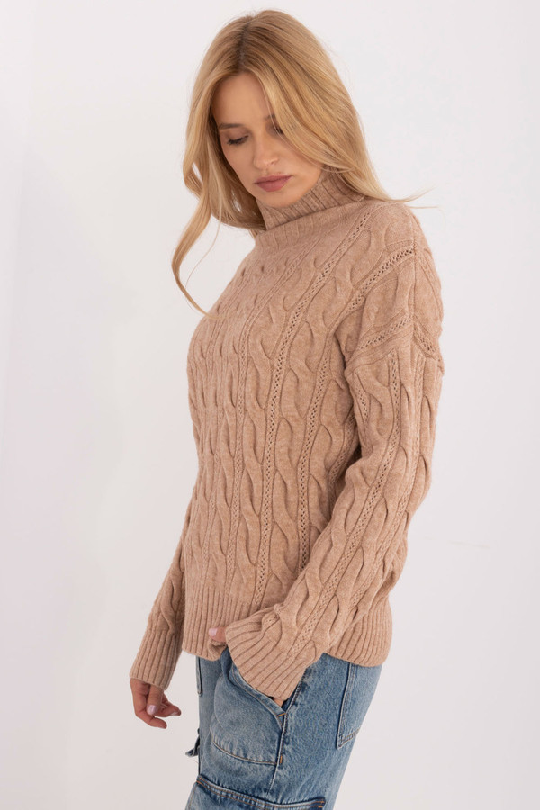 brown - Turtleneck model 199521 AT U704-199521