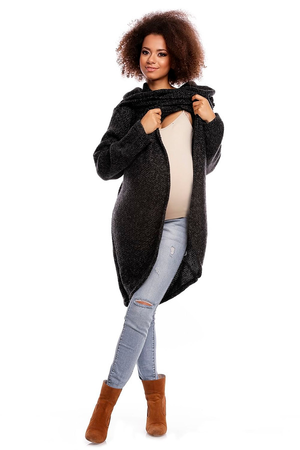 black - Pregnancy sweater model 84291 PeeKaBoo U704-84291