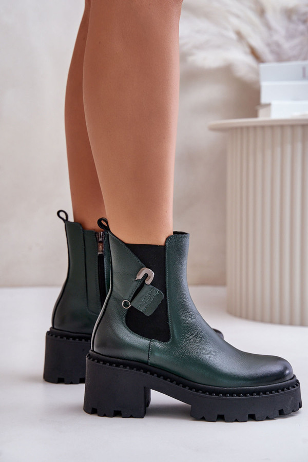 black - Heel boots model 201178 Step in style U704-201178