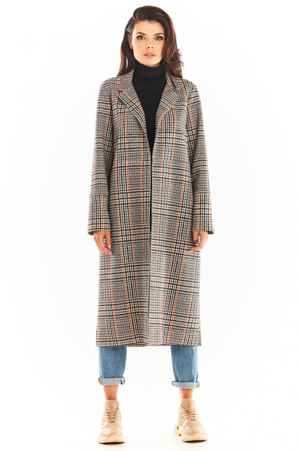 navy blue - Coat model 175486 awama U704-175486