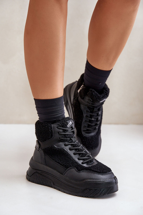 black - Platform sneakers model 203635 Step in style U704-203635