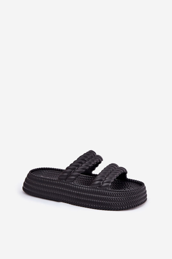 black - Platform sandals model 211670 Step in style U704-211670