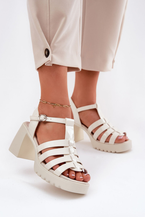 beige - Heel sandals model 212575 Step in style U704-212575