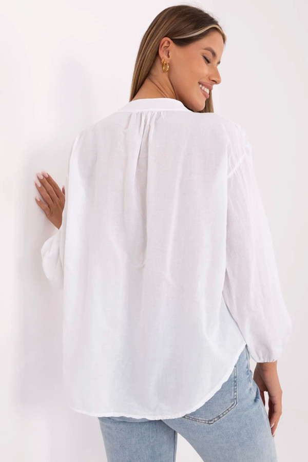 white - Blouse model 212658 Och Bella U704-212658