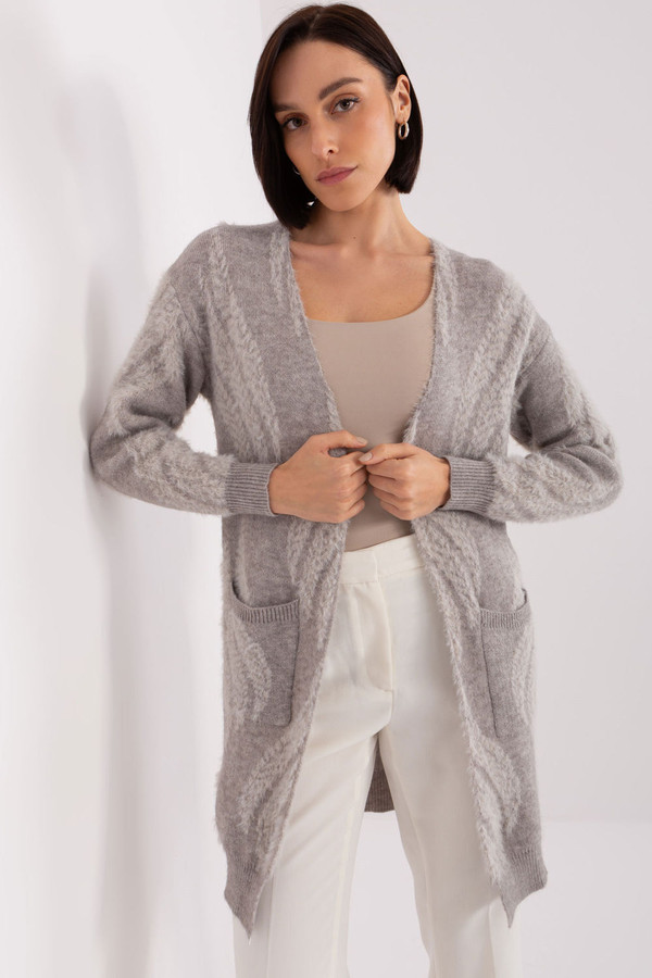 grey - Cardigan model 188278 AT U704-188278