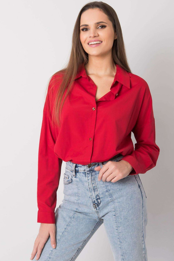 red - Long sleeve shirt model 161933 Ex Moda U704-161933