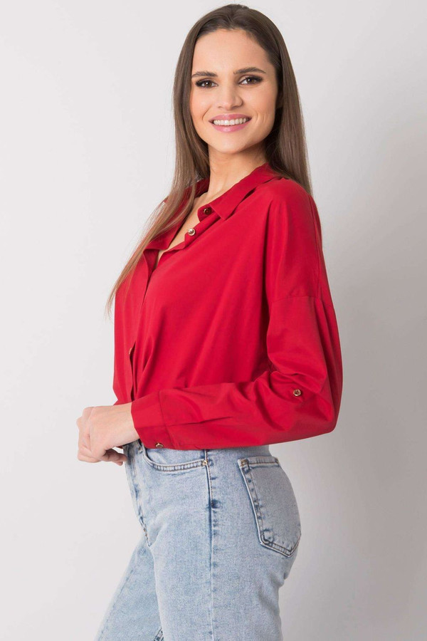 red - Long sleeve shirt model 161933 Ex Moda U704-161933