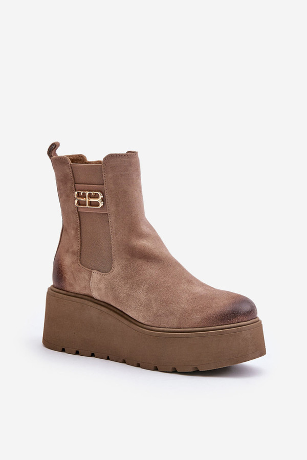beige - Buskin boots model 201181 Step in style U704-201181