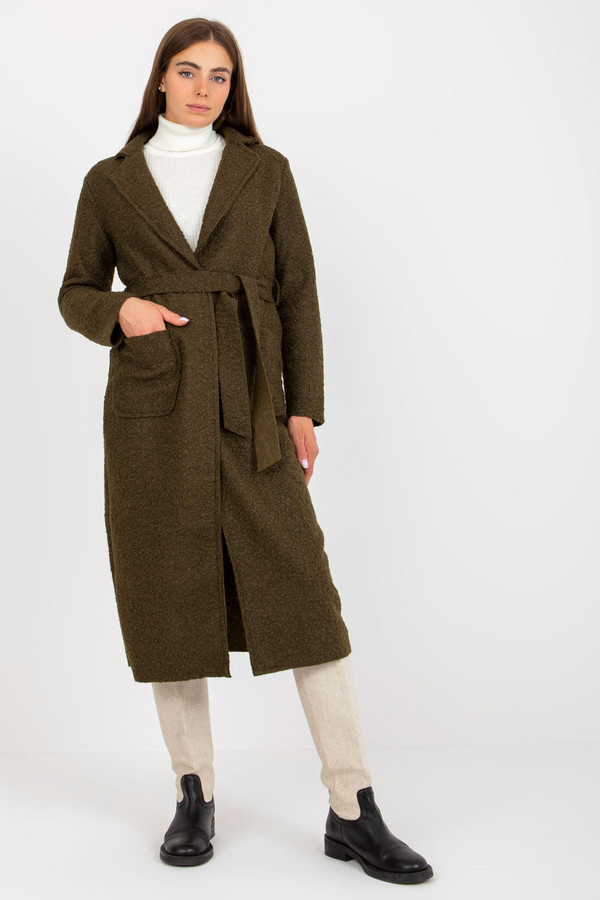 green - Coat model 172454 Och Bella U704-172454